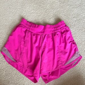 Lululemon Athletica Bright Pink Women's Athletic Shorts 4”